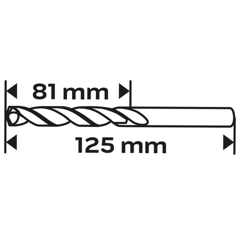 Csigafúró HSS Titán bevonattal 9.5mm