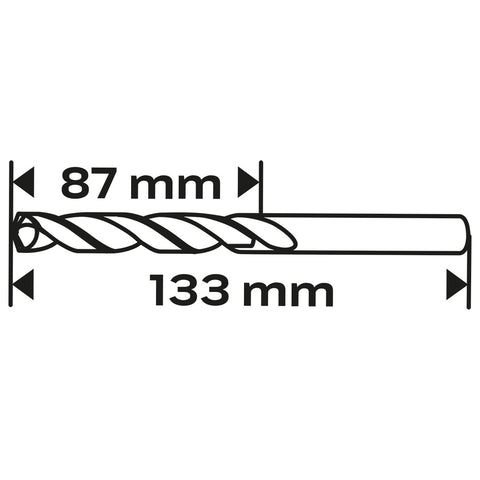 Csigafúró HSS Titán bevonattal 10.5mm