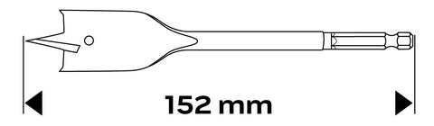 Lapos marófúró 16x152mm