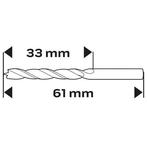Fafúró 3x60mm, min. rendelés: 5db