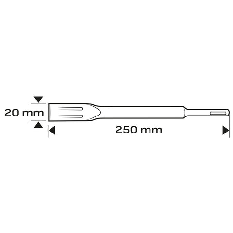 Laposvéső SDS PLUS 20x250mm