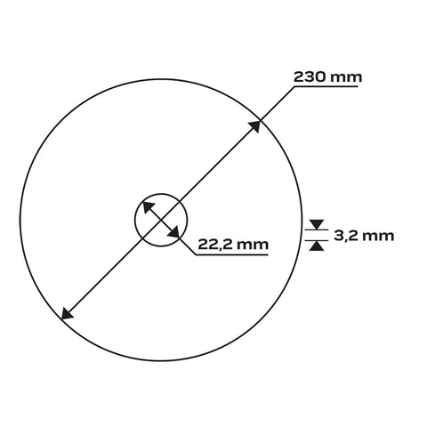 Vágókorong kőhöz 230x3.2mm