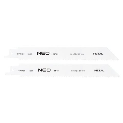 Orrfűrészlap 150mm, fém, INOX, fa, réz, műanyag, alu, 2db, NEO TOOLS