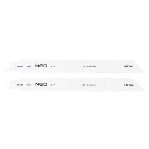Orrfűrészlap 225mm, fém, INOX, fa, réz, műanyag, alu, 2db