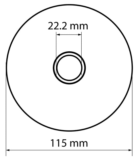 Vágókorong fémhez, alumínium oxid 115x1x22,2 INOX 41 A60-T-BF, min.rendelés: 3db