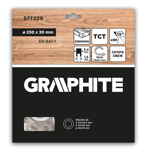 Körfűrészlap, keményfém fogakkal, 230x30mm, 80fog