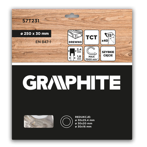 Körfűrészlap, keményfém fogakkal, 250x30mm, 40fog