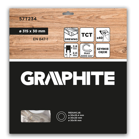 Körfűrészlap, keményfém fogakkal, 315x30mm, 40fog