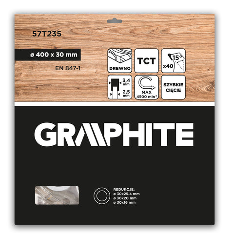 Körfűrészlap, keményfém fogakkal, 400x30mm, 40fog