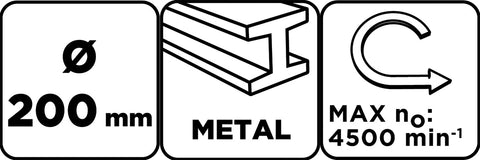 Drótkorong, tányér, hullámos, 200x32mm, asztali gépekre