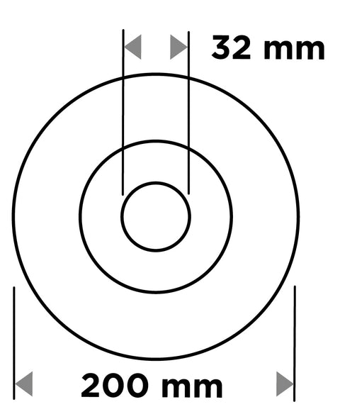 Drótkorong, tányér, hullámos, 200x32mm, asztali gépekre