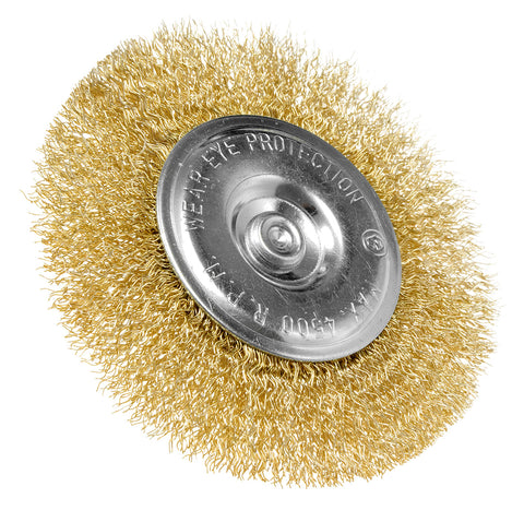 Drótkorong, tányér, hullámos, 100mm, csapos