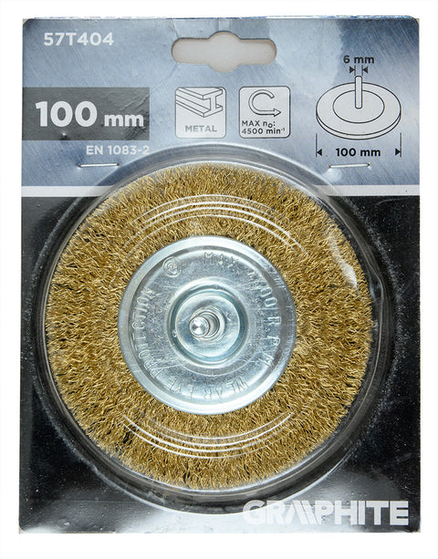 Drótkorong, tányér, hullámos, 100mm, csapos