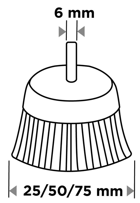 Drótkorong, tányér, hullámos, 100mm, csapos