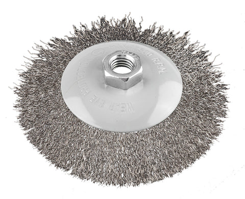 Drótkorong, tányér, hullámos, 125mm, M14