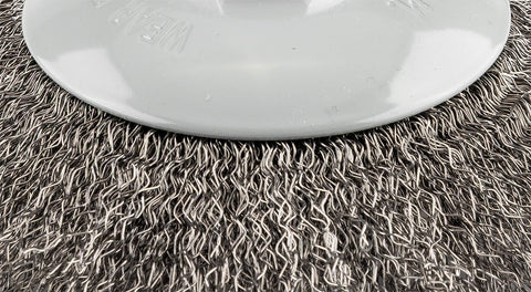 Drótkorong, tányér, hullámos, 125mm, M14