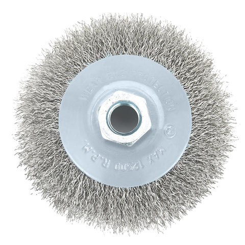 Drótkorong, tányér, hullámos, 100mm, M14