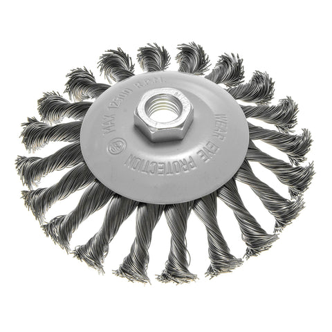 Drótkorong, tányér, sodrott, 125mm, M14