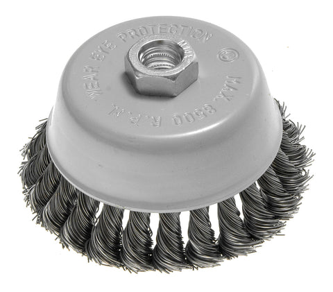 Drótkorong, fazék, sodrott, 100mm, M14