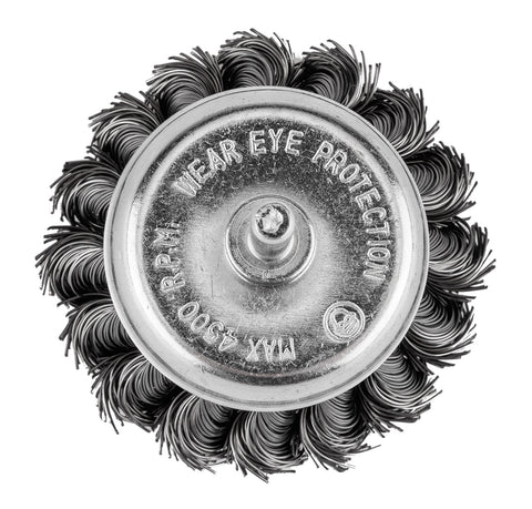 Drótkorong, fazék, sodrott, 75mm, csapos