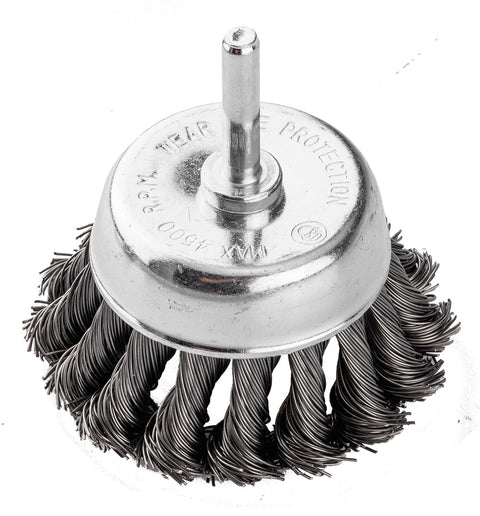 Drótkorong, fazék, sodrott, 75mm, csapos