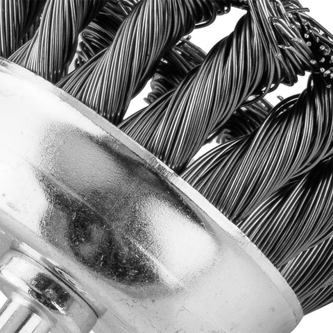 Drótkorong, fazék, sodrott, 75mm, csapos