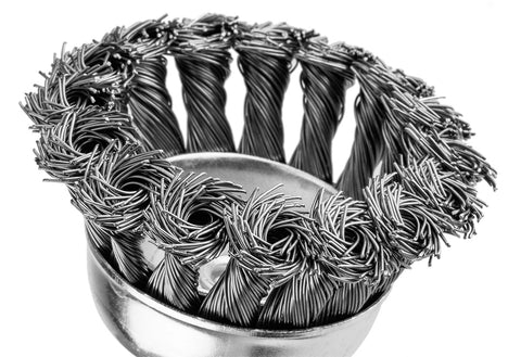 Drótkorong, fazék, sodrott, 75mm, csapos