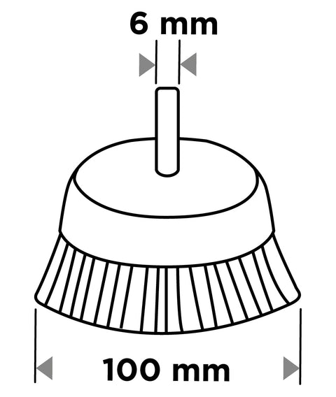 Drótkorong, fazék, hullámos, 100mm, csapos
