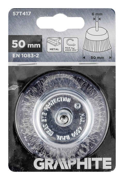 Drótkorong, fazék, hullámos, 50mm, csapos, min.rendelés: 3db