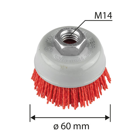 Drótkorong, fazék, műanyag, 60mm, M14