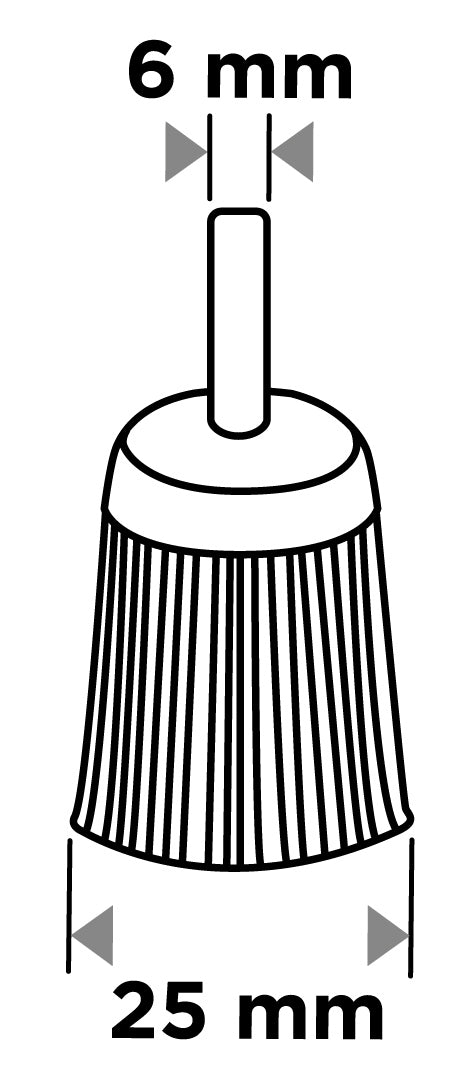 Drótkorong, fazék, műanyag, 25mm, csapos