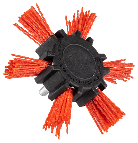 Drótkorong, körkefe, műanyag, 100mm, csapos