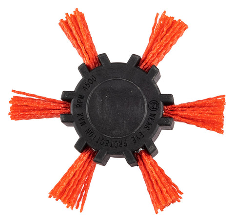 Drótkorong, körkefe, műanyag, 100mm, csapos