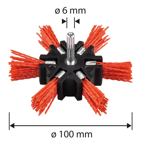 Drótkorong, körkefe, műanyag, 100mm, csapos
