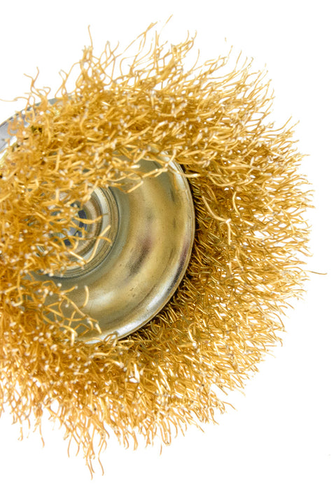 Drótkorong, fazék, hullámos, 50mm, csapos