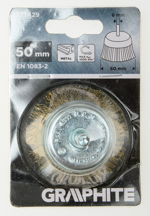 Drótkorong, fazék, hullámos, 50mm, csapos