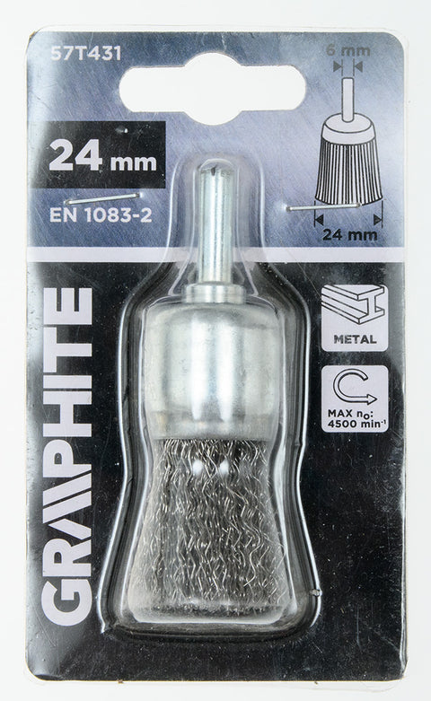 Drótkorong, fazék, hullámos, 24mm, csapos