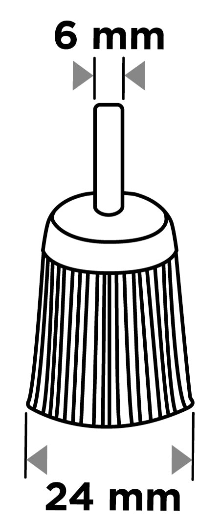 Drótkorong, fazék, hullámos, 24mm, csapos