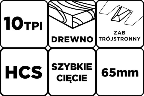 Multigép, rezgőgép lap, HCS, 10TPI, 65mm, egyenes merülőfűrész, 3oldalon élezett fogak, fához