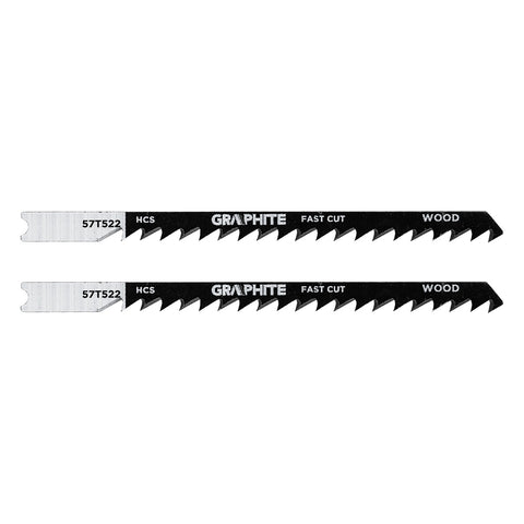 Dekopírfűrészlap, U-befogó, HCS, 6TPI, 75/100mm, fa-rétegelt lemez, 2db