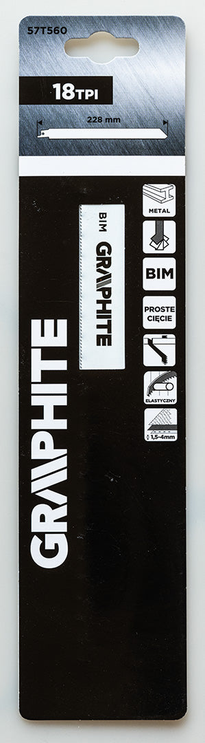 Orrfűrészlap, BIM, 18TPI, 228X19X0,9mm, fémhez