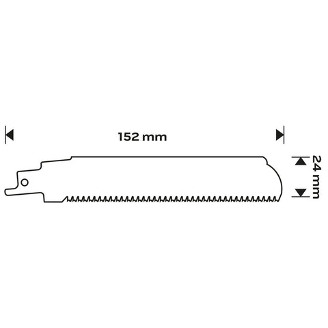Orrfűrészlap, HM, 152x24x1.25mm, 8TPI, NEO TOOLS