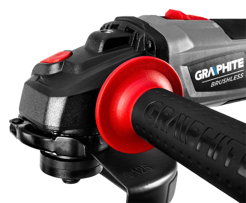 Akkus szénkefementes sarokcsiszoló ENERGY+ 18V, 125mm, akku nélkül