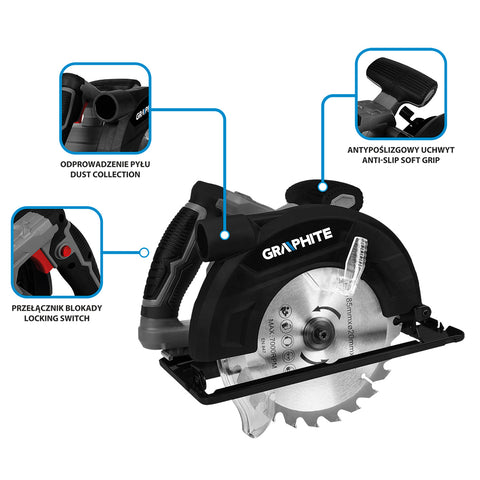 Körfűrész 1200W, 185mm
