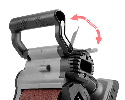GRAPHITE 58GE137 Akkus szénkefementes hengeres síkcsiszológép, Energy+, 18V