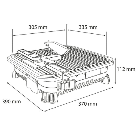 GRAPHITE 58GE138 Akkus csempevágó, Energy+, 18V, akku nélkül