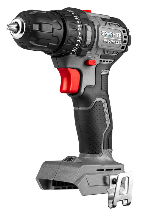GRAPHITE 58GE139 Akkus szénkefementes fúró, csavarozó, Energy+, 18V Kompakt méret, 10mm-es tokmány, akku nélkül