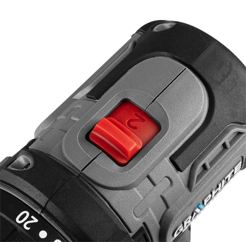 GRAPHITE 58GE139 Akkus szénkefementes fúró, csavarozó, Energy+, 18V Kompakt méret, 10mm-es tokmány, akku nélkül