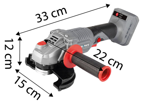 Akkus szénkefementes sarokcsiszoló, ENERGY+ 18V, 125mm, 3 fordulatszám fokozattal, akku nélkül