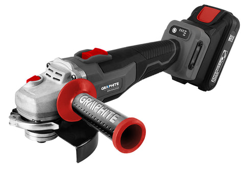 GRAPHITE 58GE142 Akkus szénkefementes sarokcsiszoló, Energy+ ,18V , 125mm, 9200 ford/perc, akku nélkül